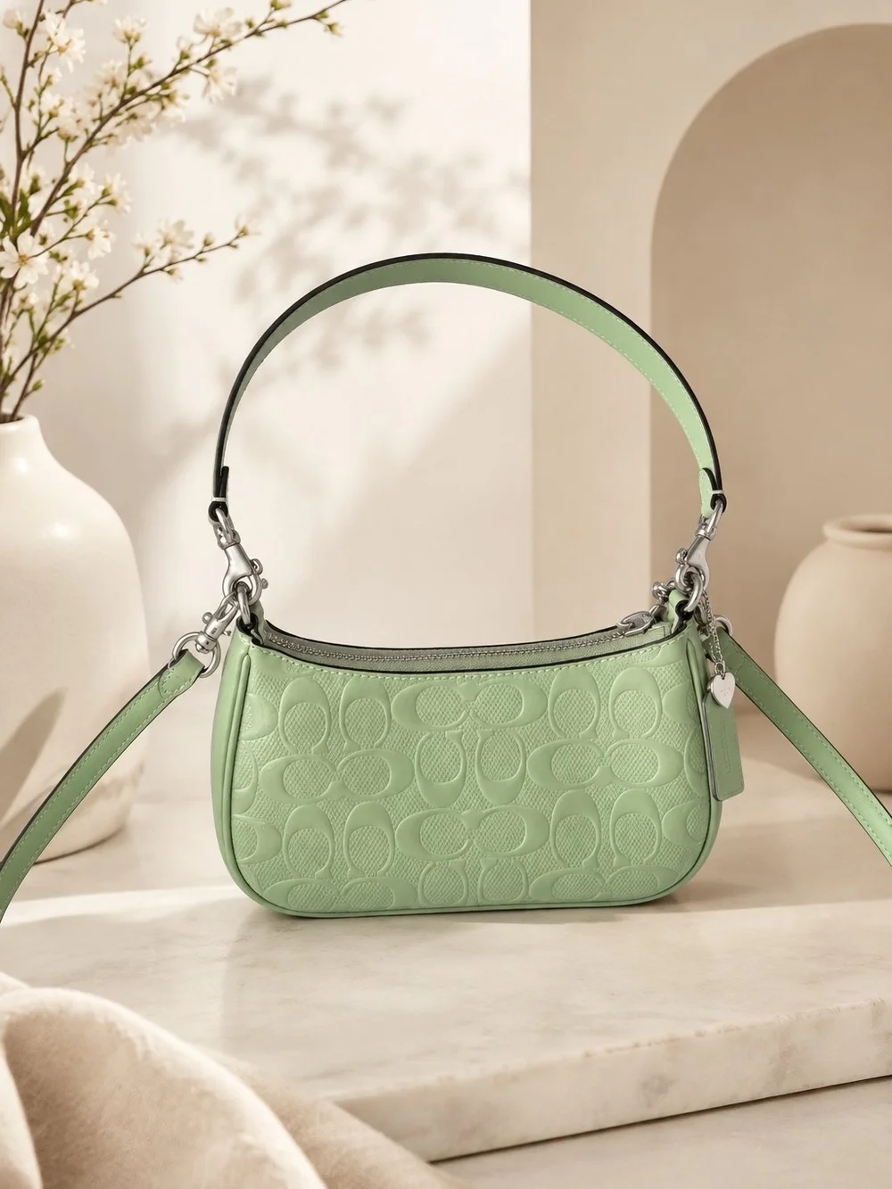 Coach Teri Mini Crossbody Bag With Heart Charm